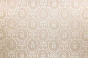 Vintage fali tapéta háttér textúra ismétlődő virágmintával.